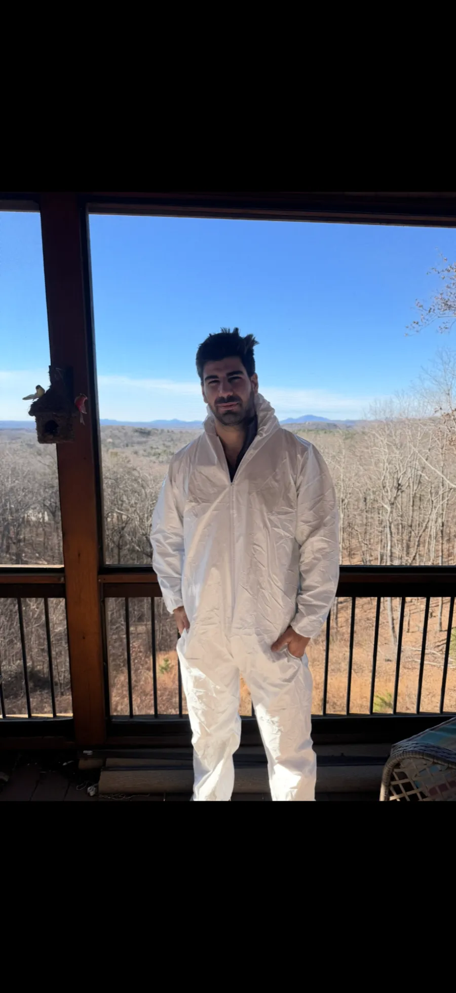 ASAP Pro biohazard technician in full PPE during a discreet trauma cleanup in Oklahoma
